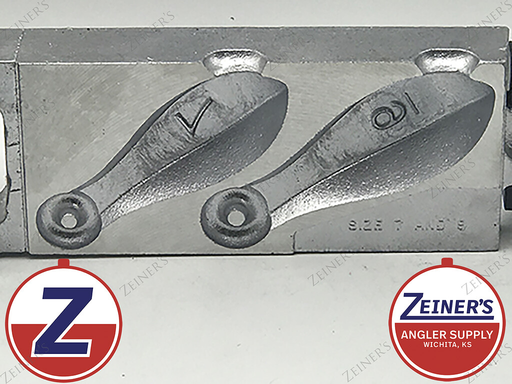 3481 New Do It Bank Sinker Mold 2 cavities with 7 and 9 oz sizes
