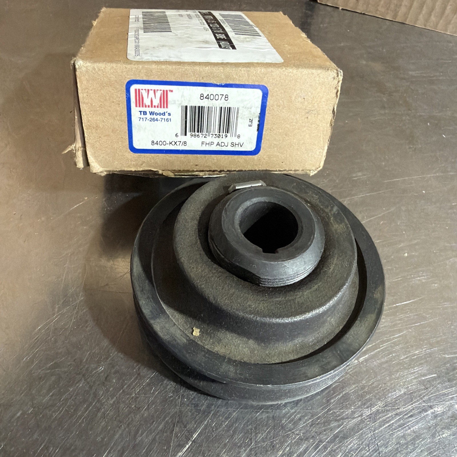 Tb Woods 8400-KX7/8 1 Groove V-belt Sheave 7/8in