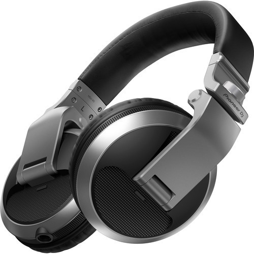 Pioneer DJ HDJ-X5-S Over-Ear DJ Headphones (Silver)