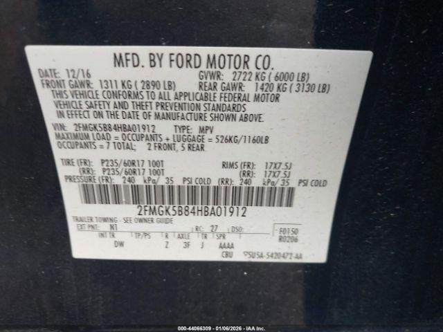 Used Floor Jack fits: 2017 Ford Flex Grade A