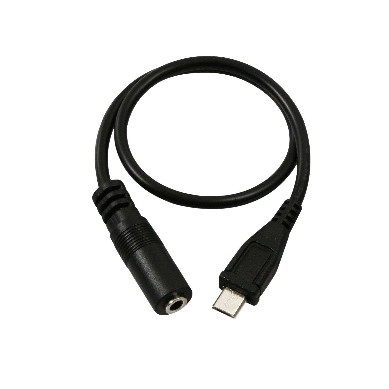 Micro USB 5 Pin Male To 3.5mm Female AUX Audio Sync Headphone Adapter Cable Cord