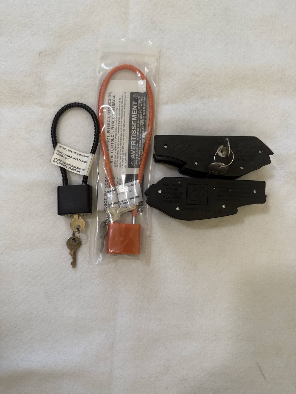 Gun Locks Set of 2 with Trigger Lock for Remington Firearms