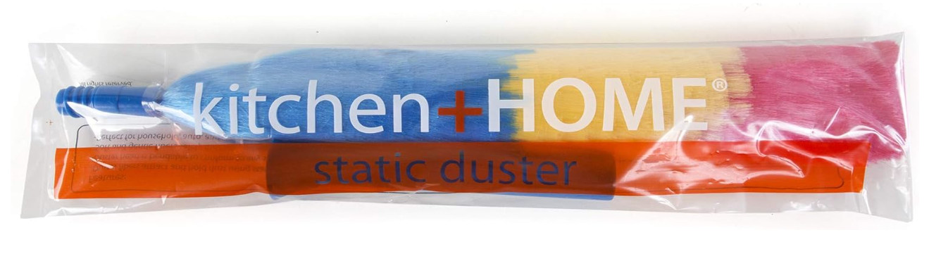 Kitchen + Home 23” inch Rainbow Static Duster - Electrostatic Feather Duster....