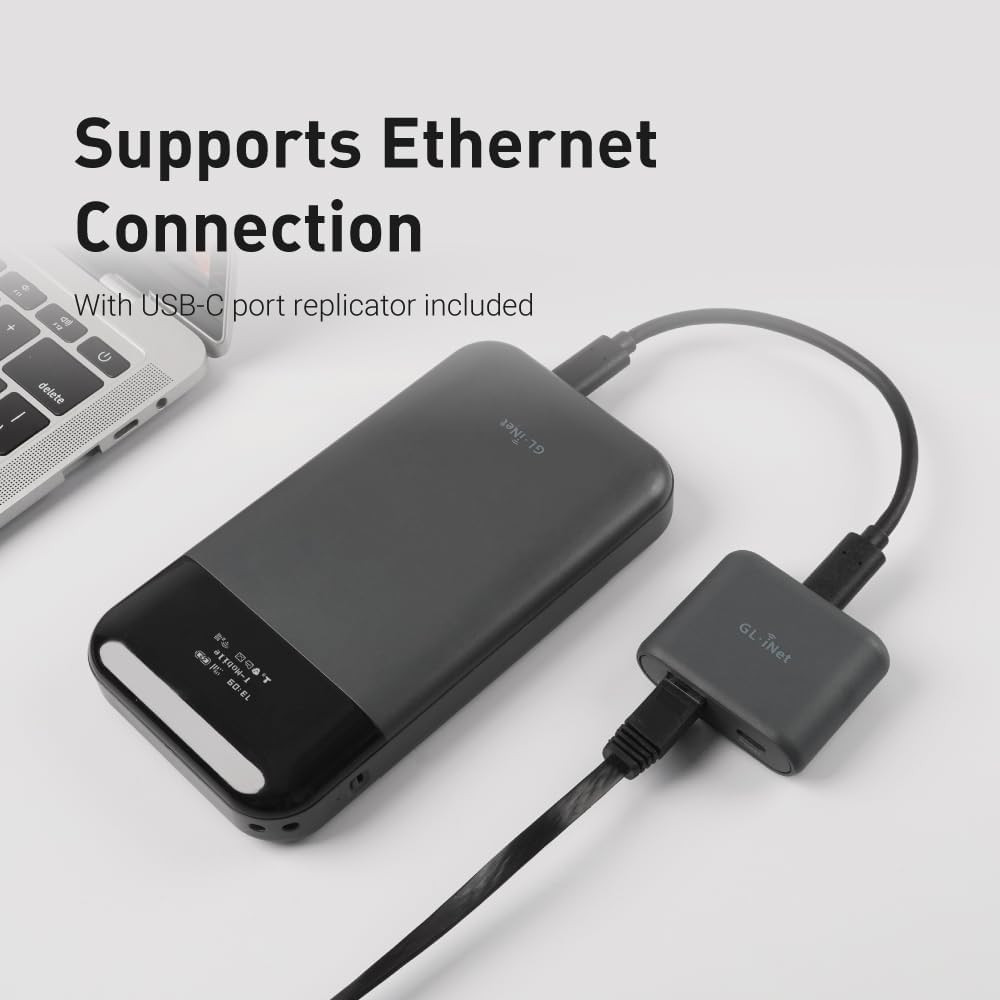 GL-E750V2 (MUDI) 4G LTE Portable Wi-Fi Hotspot for Travel | Mobile Hotspot Devic