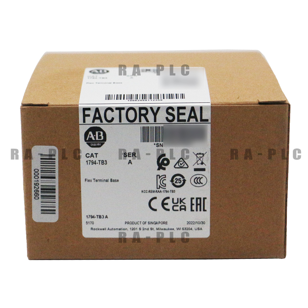 New Allen-Bradley 1794-TB3 Flex Terminal Base AB-UPS Shipping