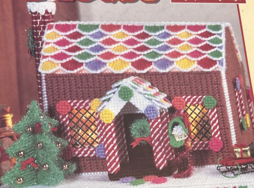 Vtg Rare House of White Birches GINGERBREAD HOUSE Needlepoint 1995 Pattern