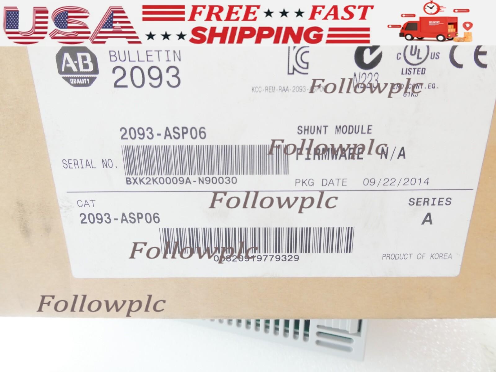 New AB 2093-ASP06 Free Shipping New in Box New Factory Sealed PLC US