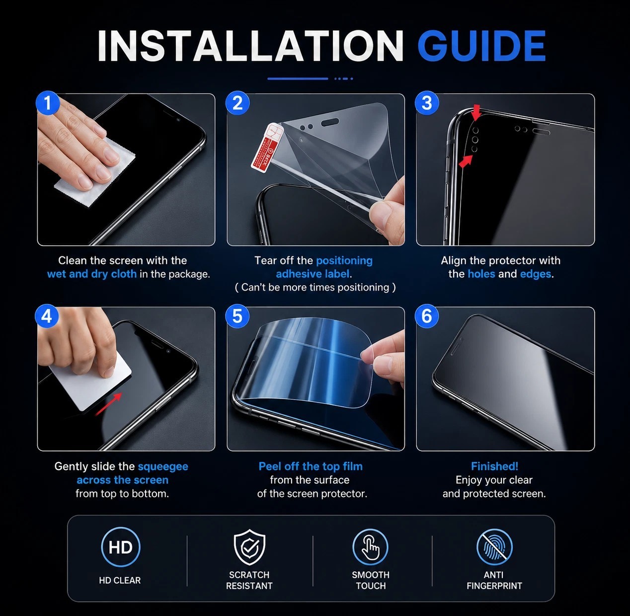 3-Pack Hydrogel Screen Protector For Nothing Phone 1 2 2a 2a Plus 3 Series