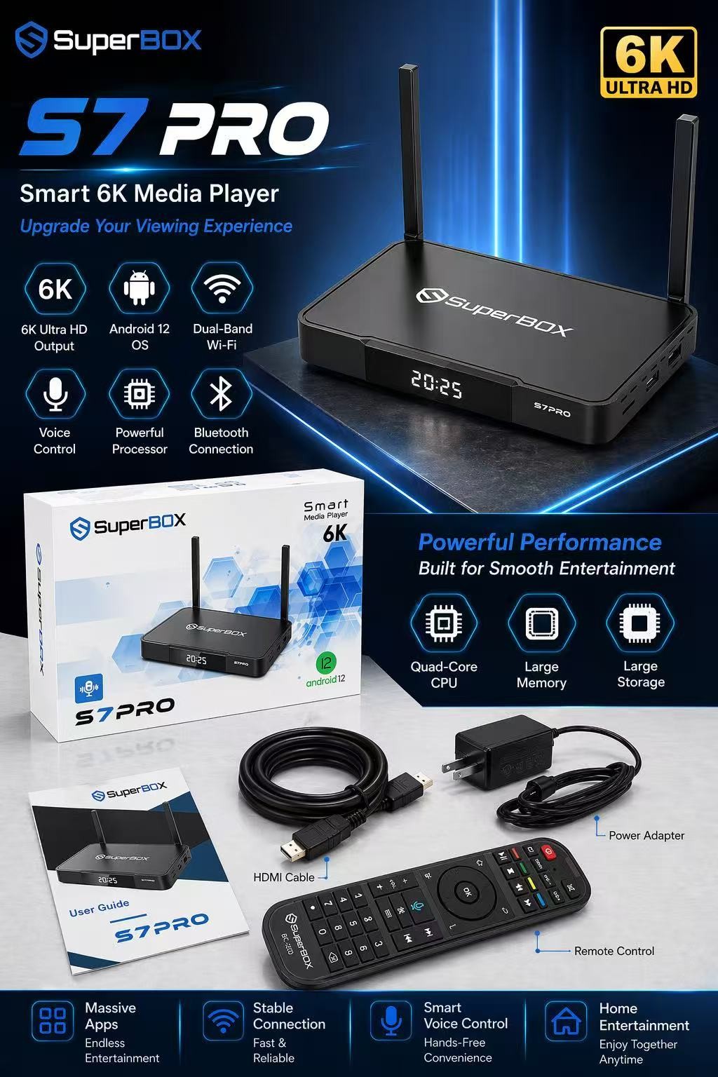 SuperBox S6 Pro TV BOX - Authorized Distributor - Message To Me Ship Same Day