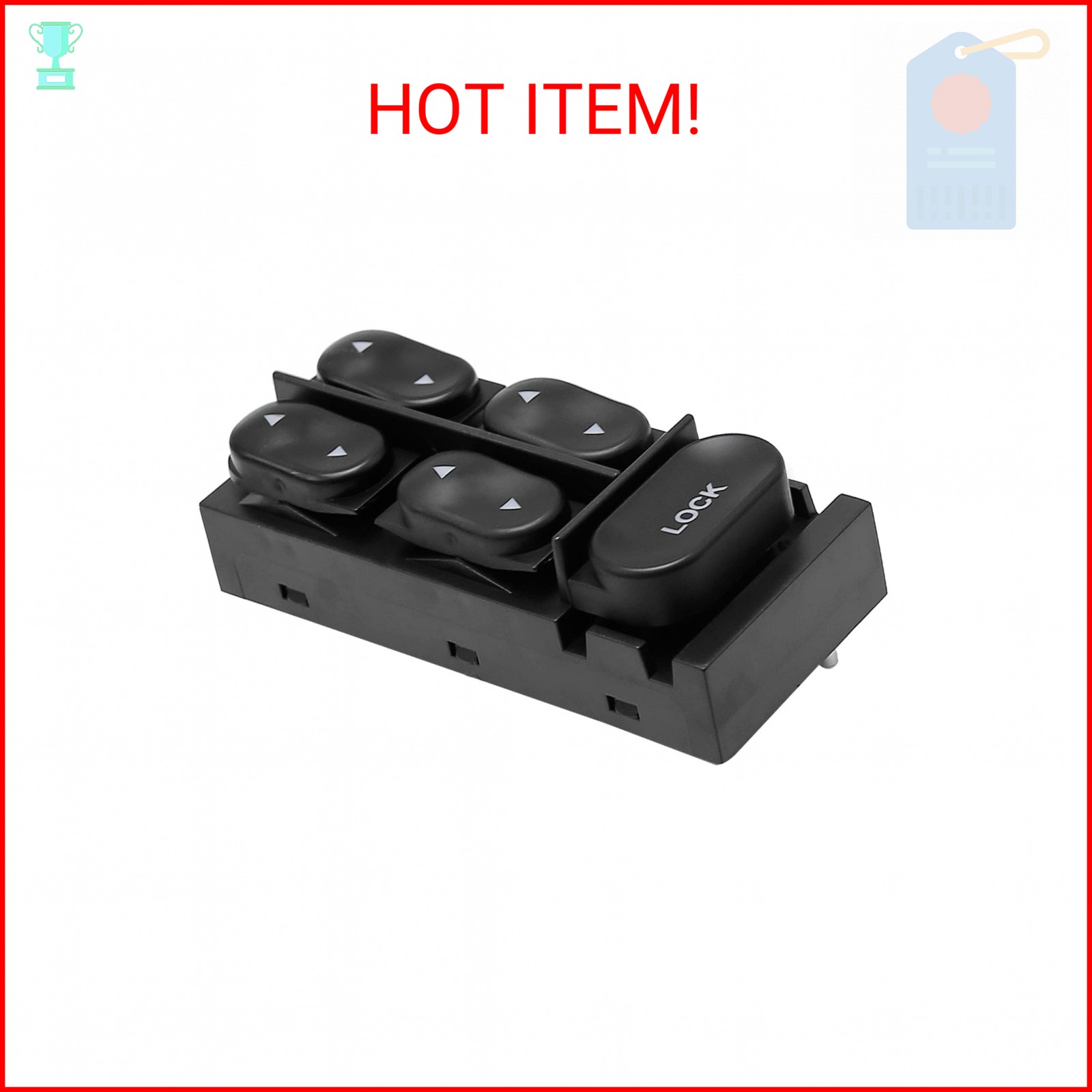 Master Power Window Switch F4ZZ-14529-B Replacement for 94-04 Ford Mustang Conve