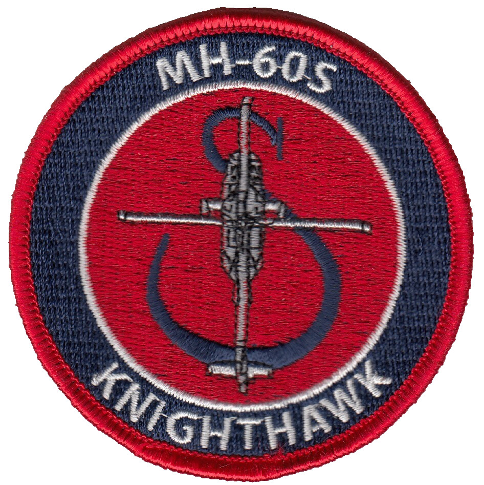 HSC-28 DRAGON WHALES MH-60S KNIGHTHAWK SHOULDER PATCH WITH WHITE TEXT