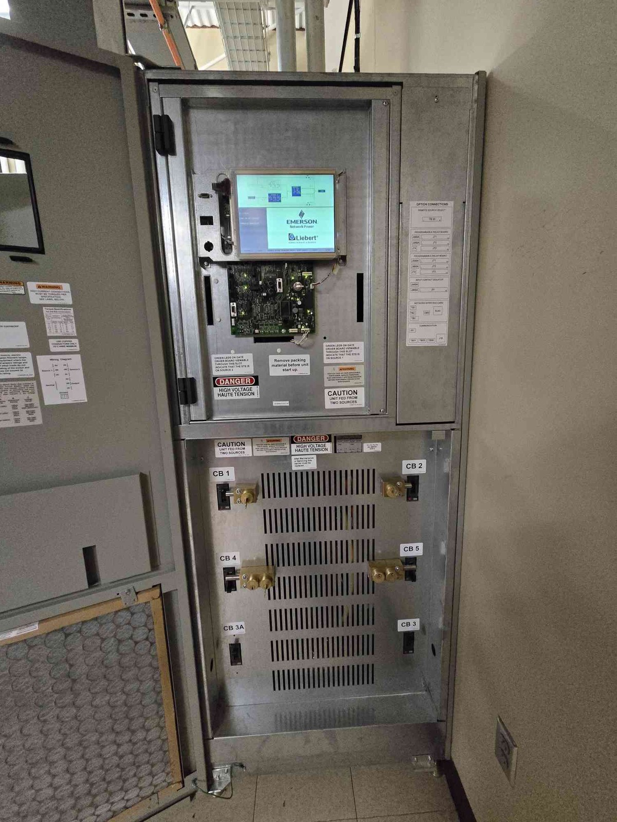 Liebert STS 250 Amp 480V STS2 250A Static Transfer Switch (108546)