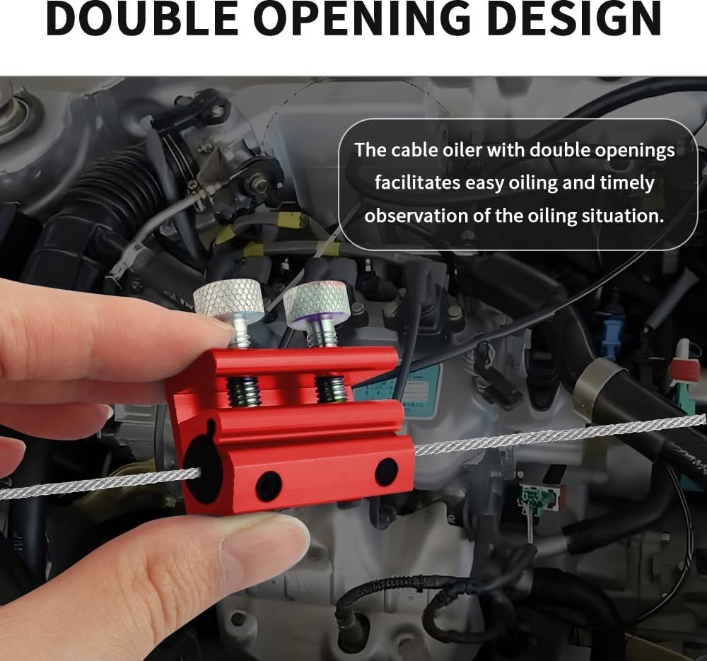 DoubleHeaded Motorcycle Cable Luber Tool for Brake Cable Lubrication,Cable Lu...