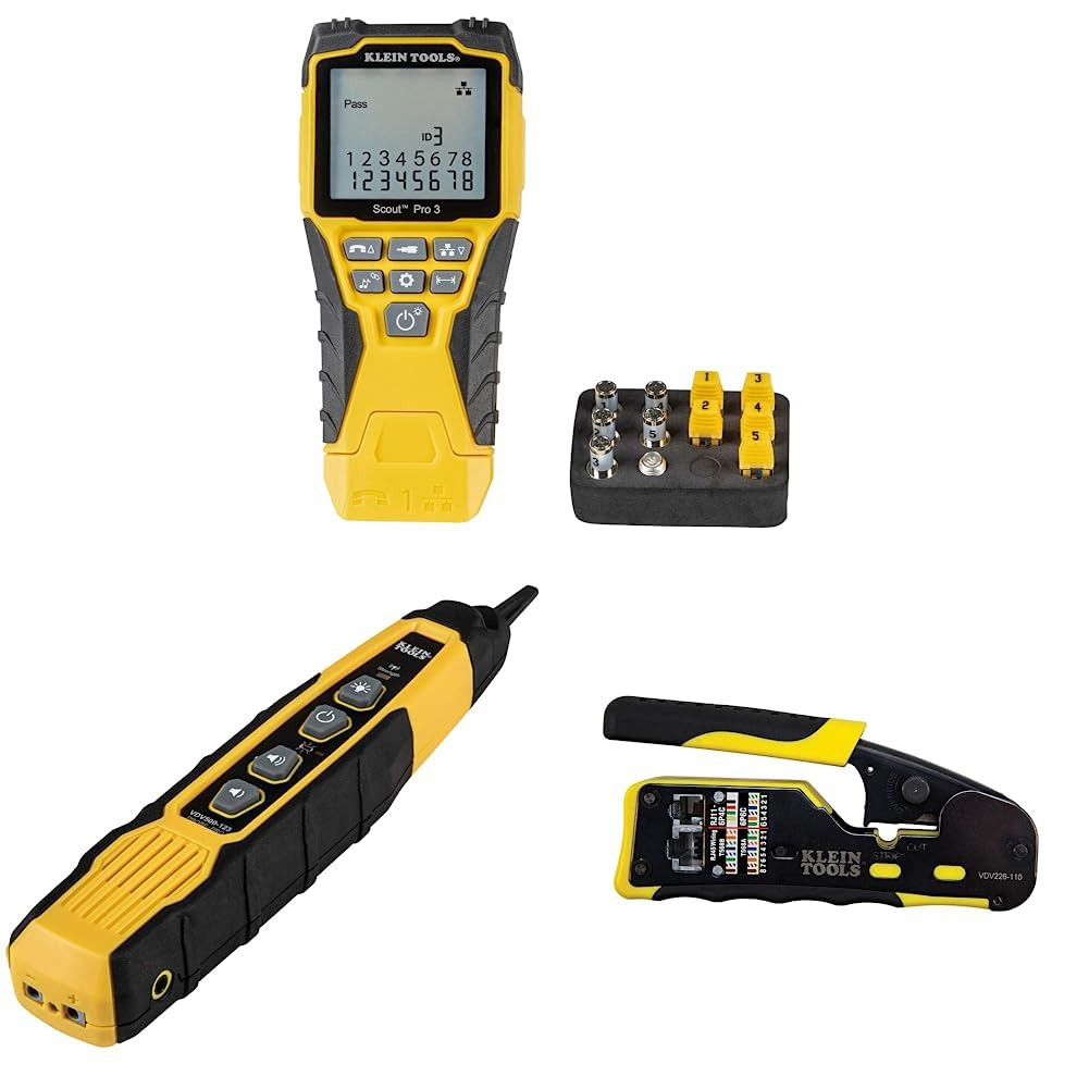 Klein Tools VDV501-851 Cable Tester Kit with Scout Pro 3 & Cable Tracer Probe-Pr