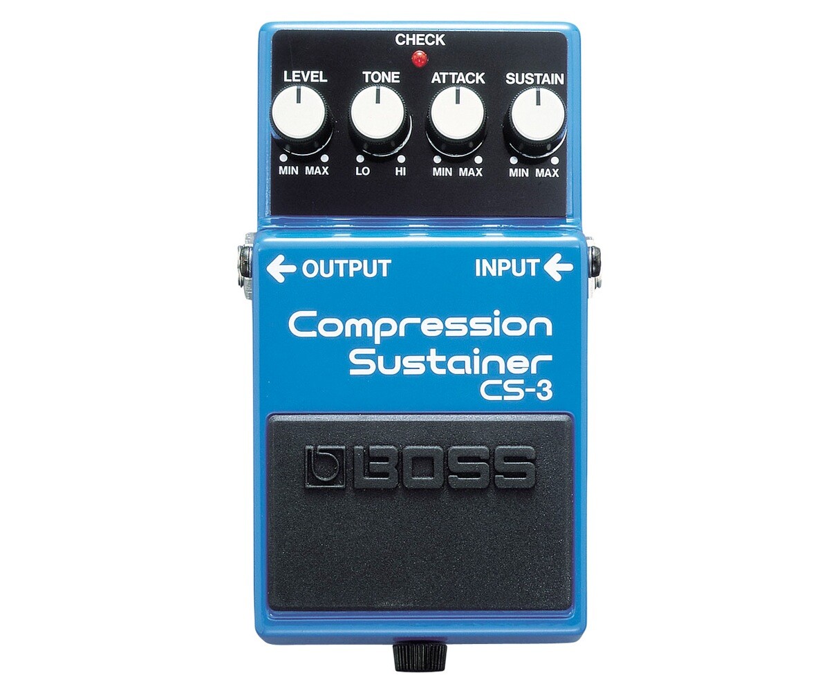 Boss CS-3 Compression Sustainer Pedal + Gator Patch Cable 3 Pack