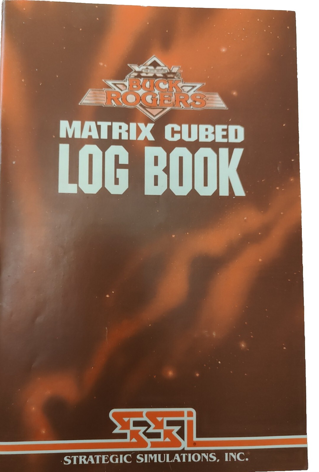 Buck Rogers Matrix Cubed Log Book Only SSI TSR Great Rare Find
