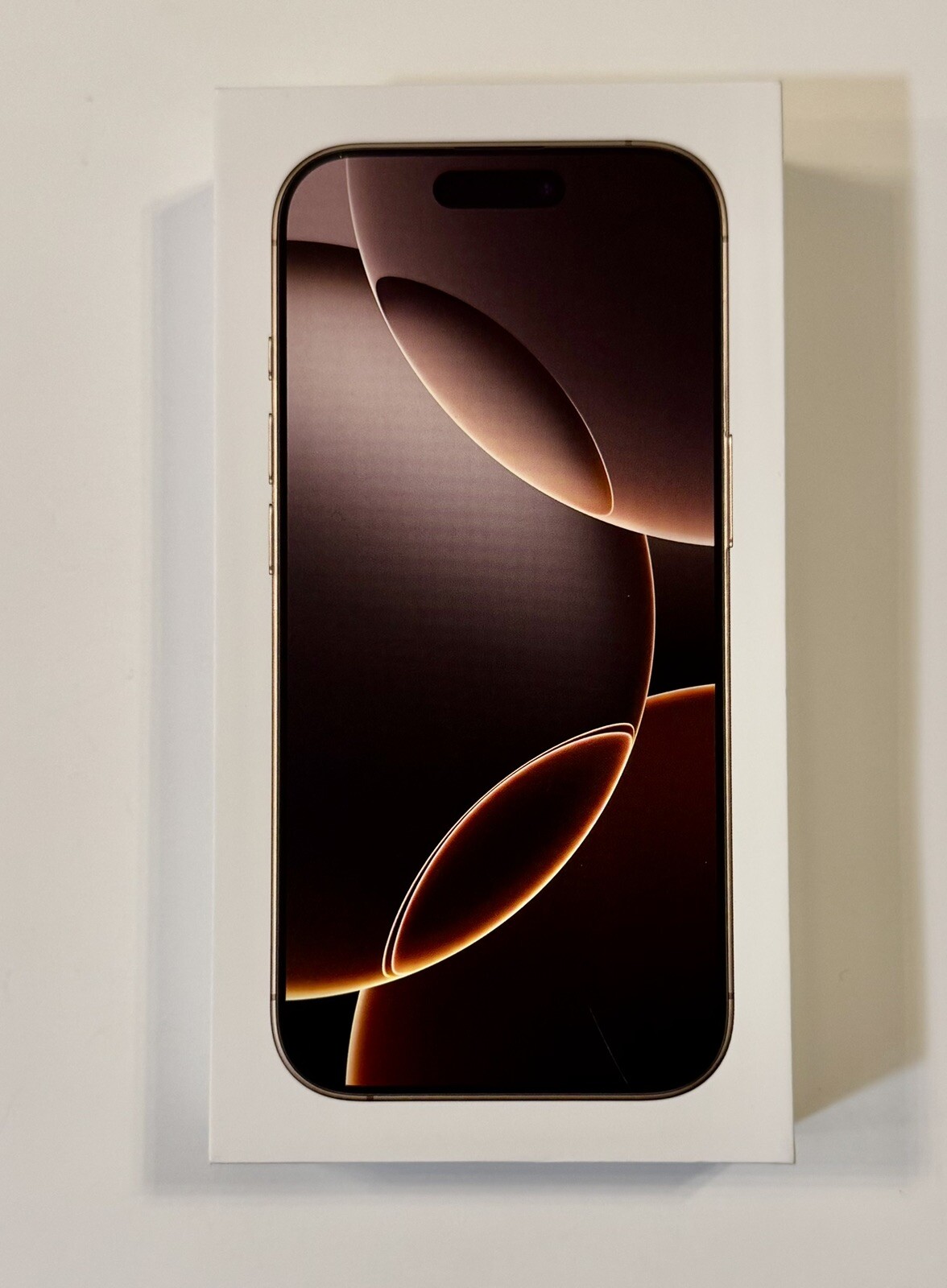 Apple iPhone 16 Pro Empty Box New w/USB-C Cable & Documentation Desert Titanium