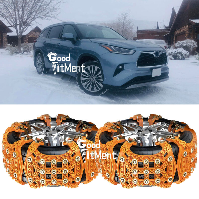 For Toyota Highlander 2010-2023 Snow Chains 6Pcs Car Anti-Skid Chains Tire Chain