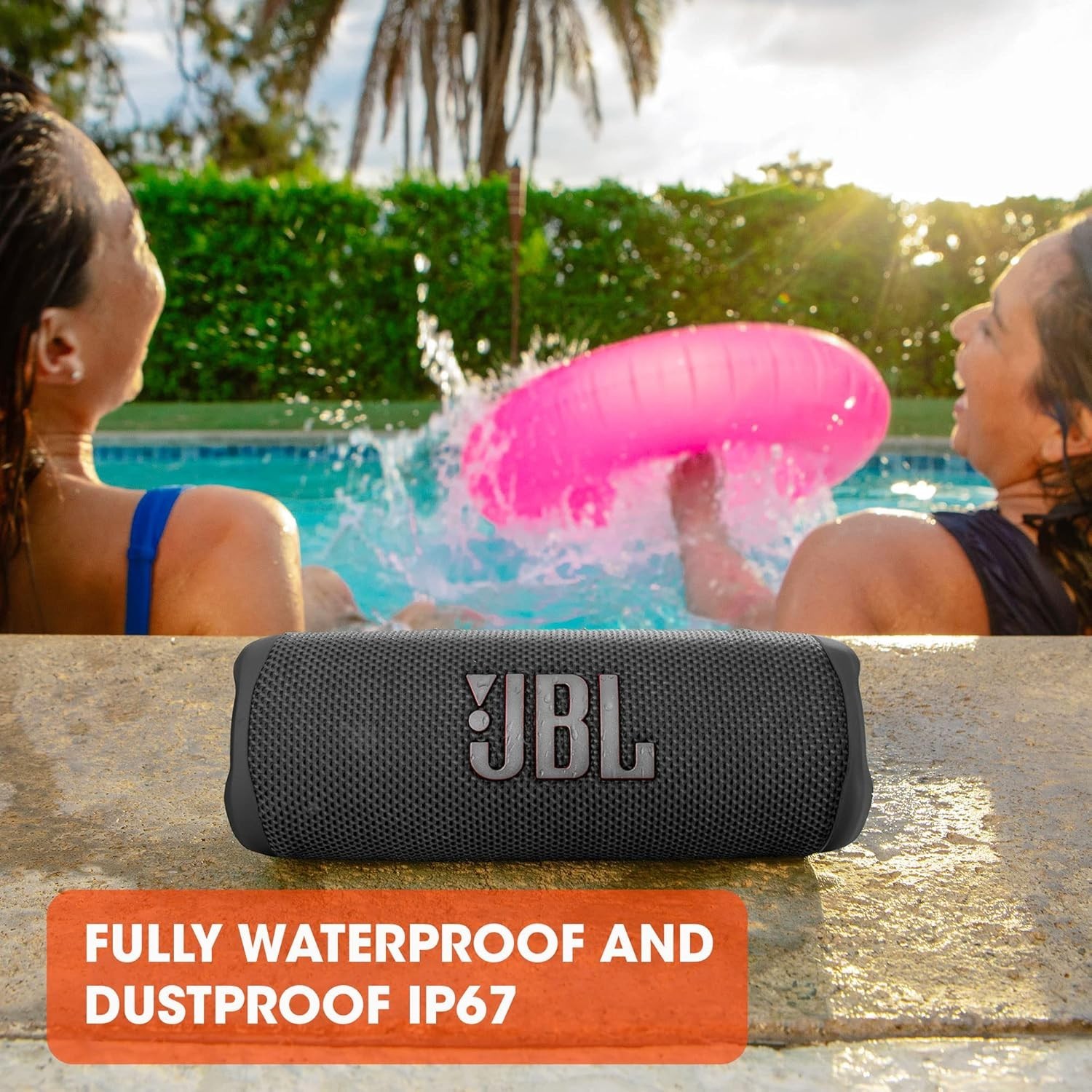 JBL Flip 6 Portable Waterproof Bluetooth Speaker-black