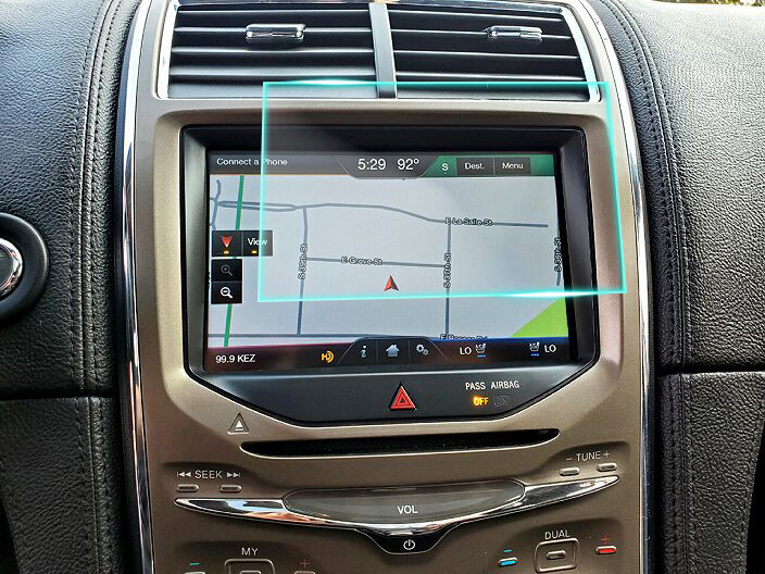 Crystal Clear Screen Protector for 2013 Lincoln MKX Vehicle Navigation