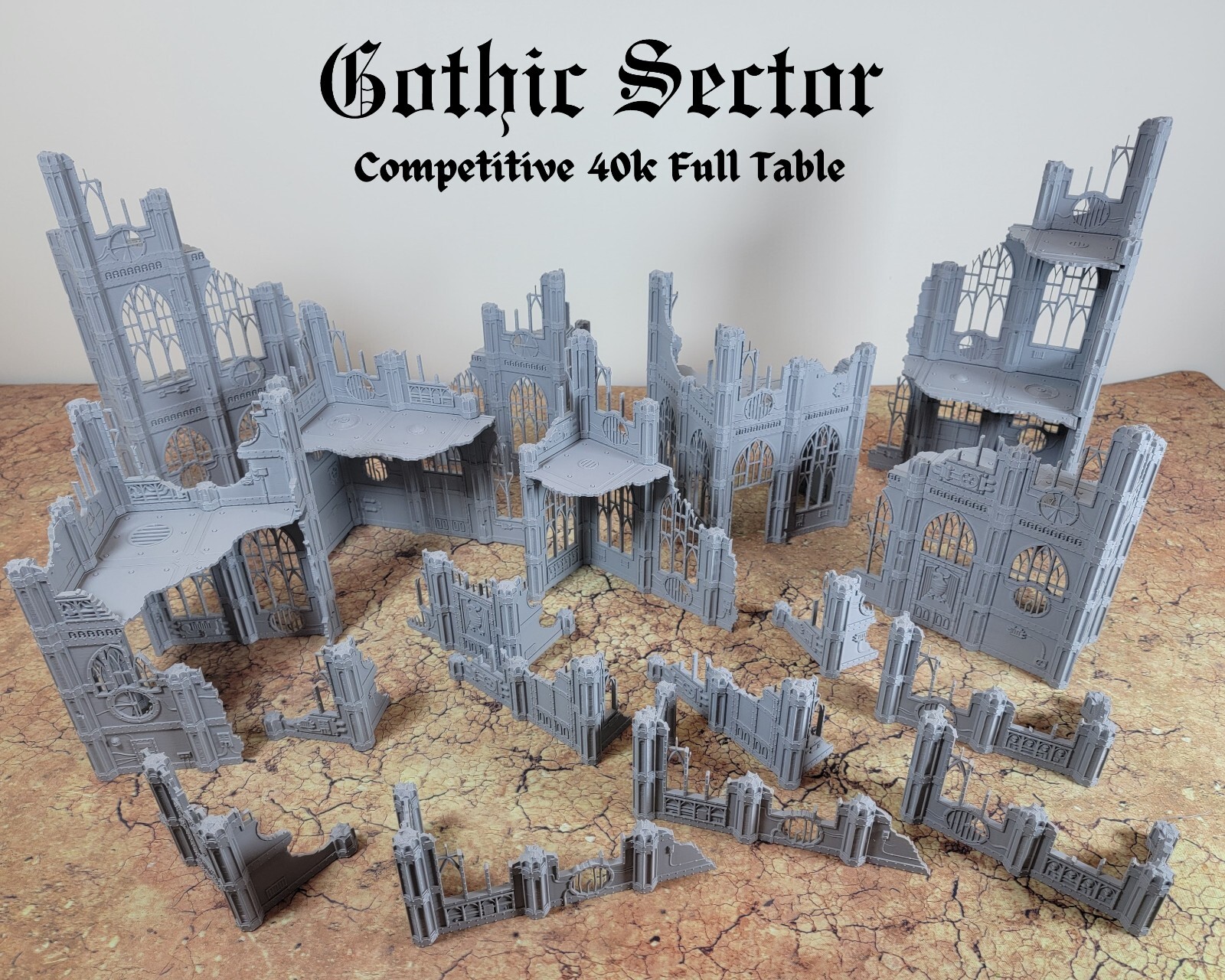 Gothic Sector 28mm Tabletop Wargame Building Ruin Terrain
