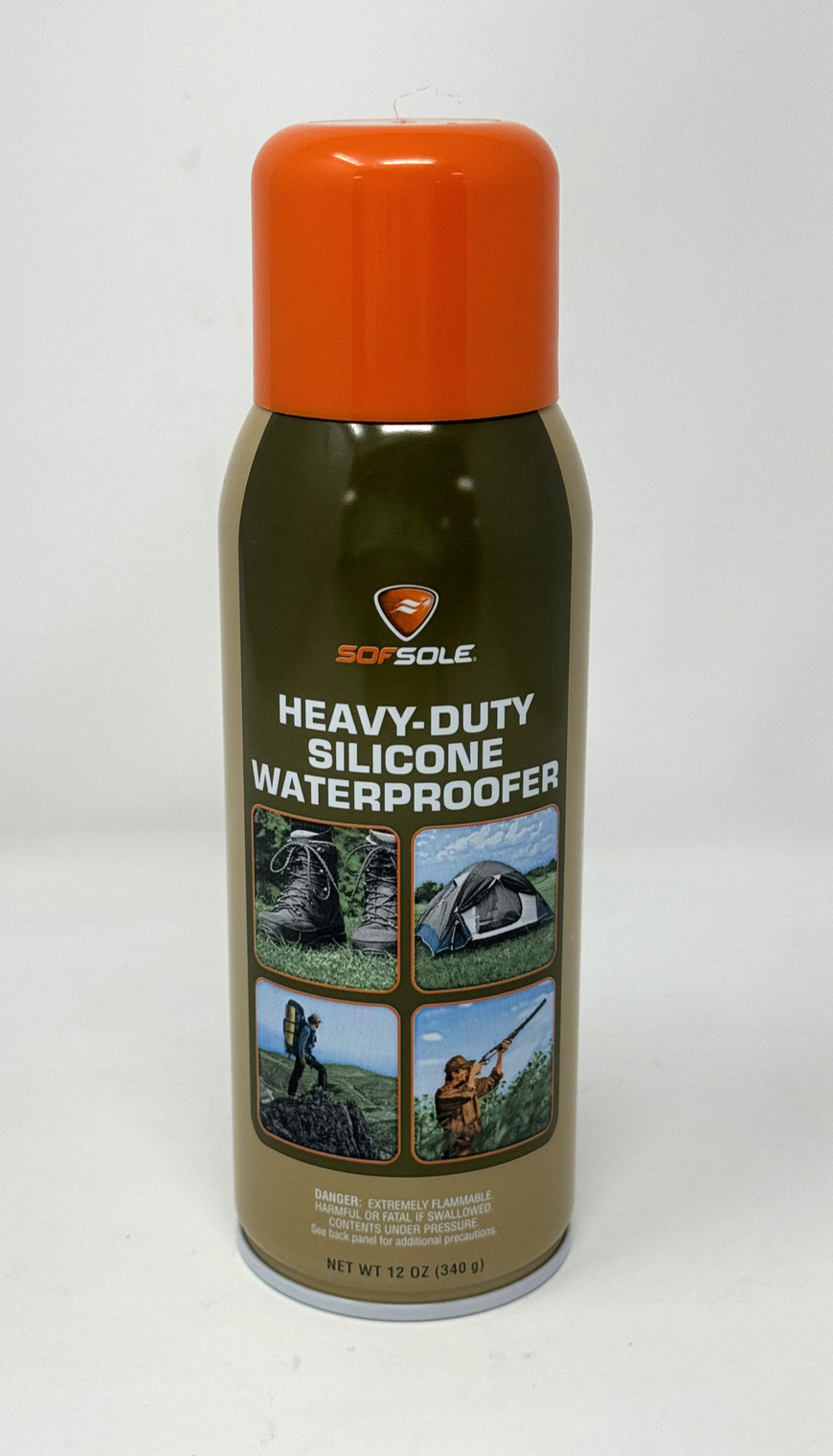 * SOFSOLE * HEAVY-DUTY SILICONE WATERPROOFER SPRAY ' 12 OZ ' INVISIBLE COATING