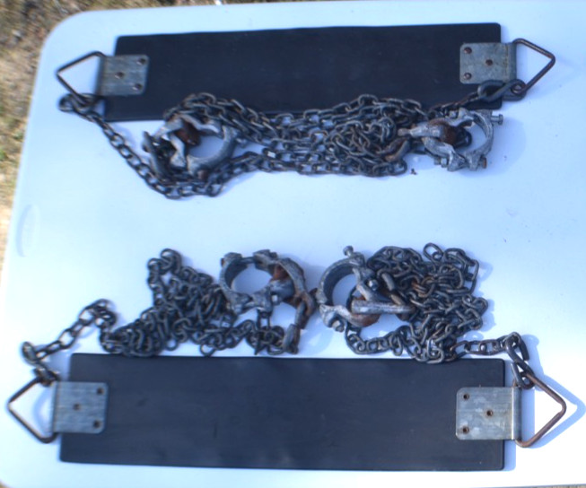 Set of 2 Commercial Rubber Belt Swing Seat Approx 6FT Chain