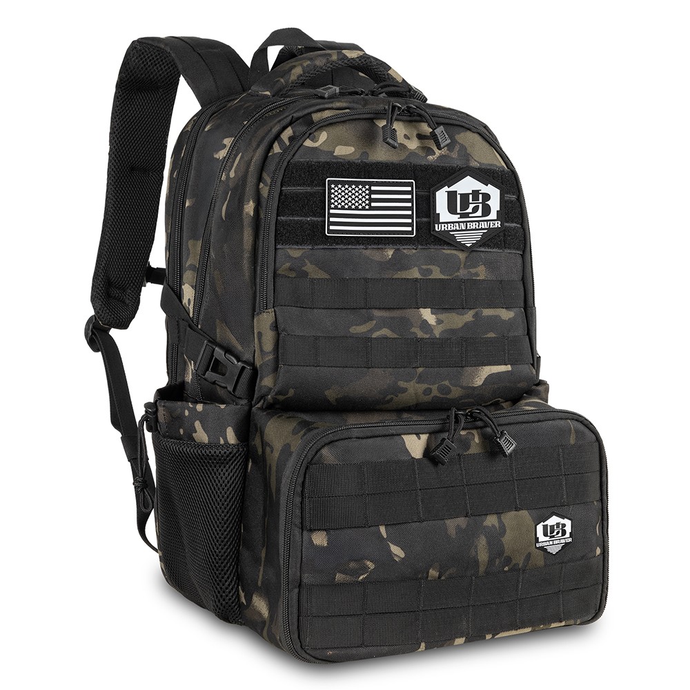 Men's Work Backpack with Lunch Cooler&Laptop Compartment,Tactical Utility Style