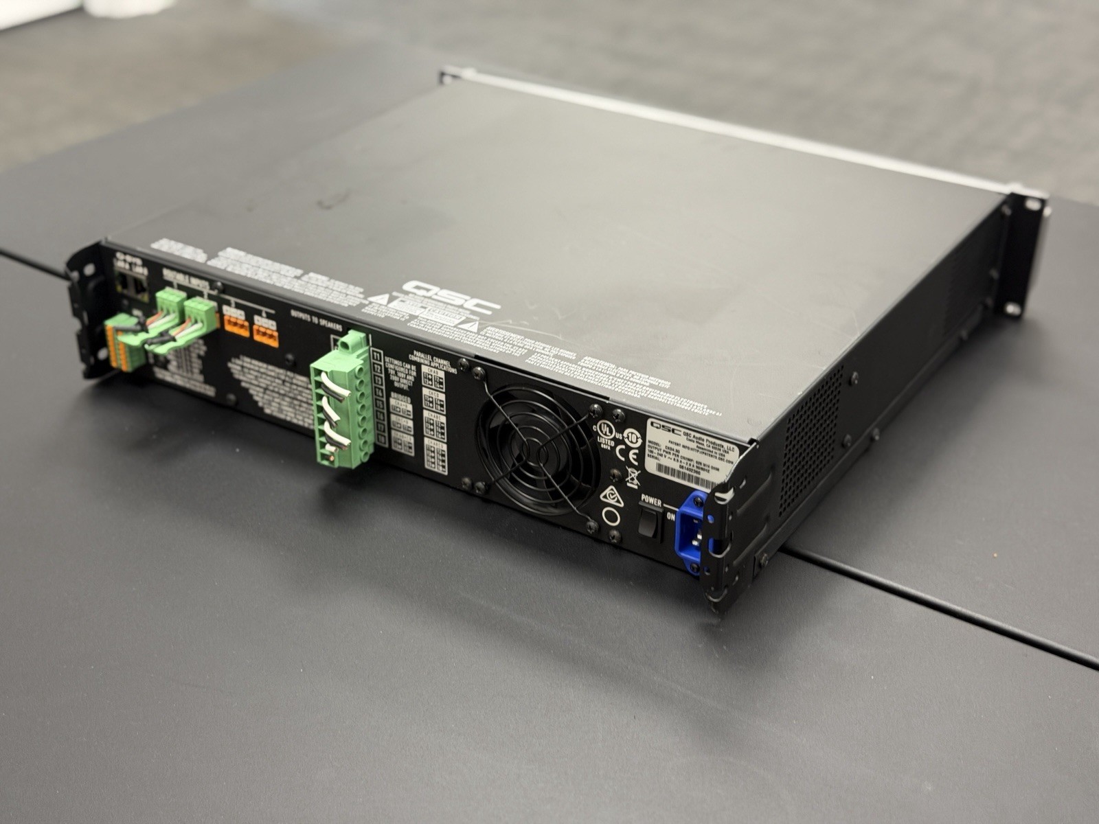 QSC CXD 4.3Q 4-Channel Network Processing Amplifier CXD4.3Q Factory Reset Tested