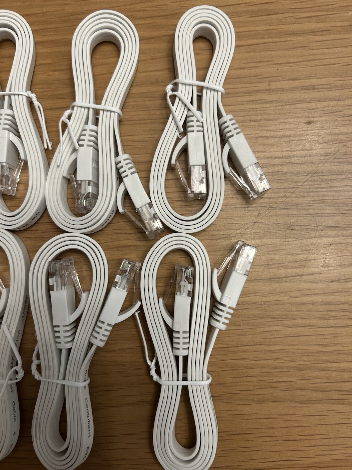 10Gbps 6-Pack Cat 6 Ethernet - 3 ft, White