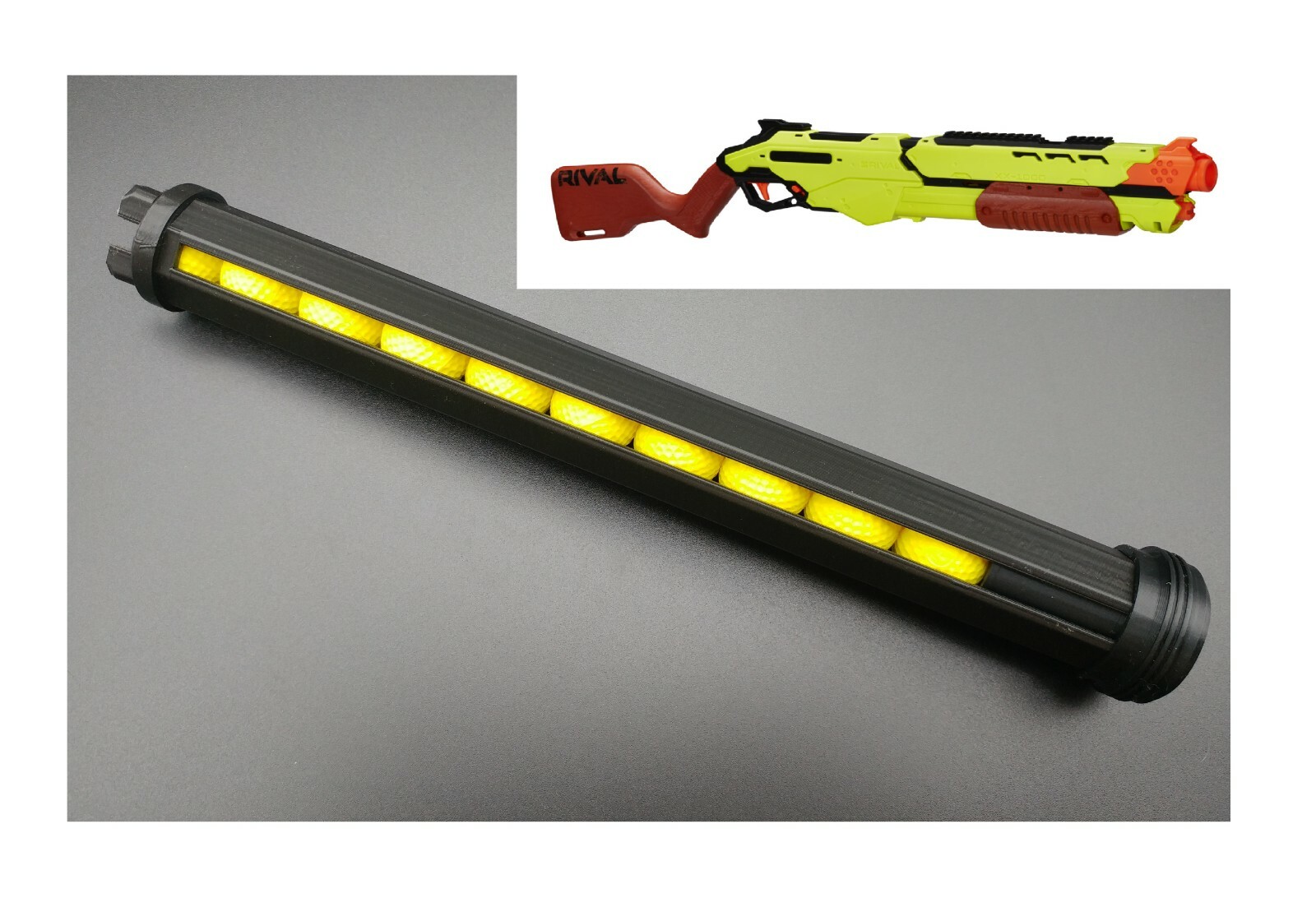 10 Shot Speed Loader For Nerf Rival Blaster Saturn Edge Fast Refill Clip Mag