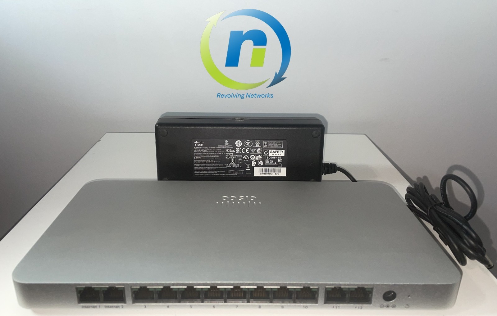 Cisco Meraki MX68-HW Security Appliance w/ Pwr Adapter UNCLAIMED - 1 Yr Warranty
