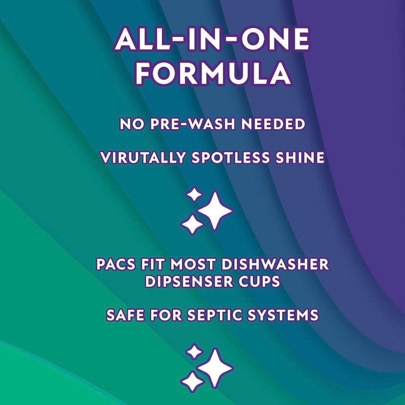 Member's Mark Dishwasher Pacs, 105 ct – Platinum Clean, Automatic.