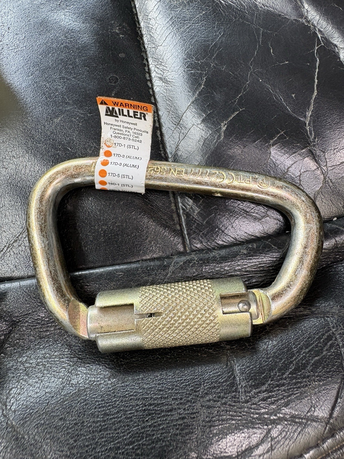 Miller Carabiner 17D-1 For Fall Restraint Lanyards