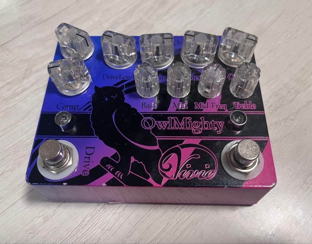 Vivie OwlMighty Bass Effects Pedal Used, Small Scratches, Discontinued