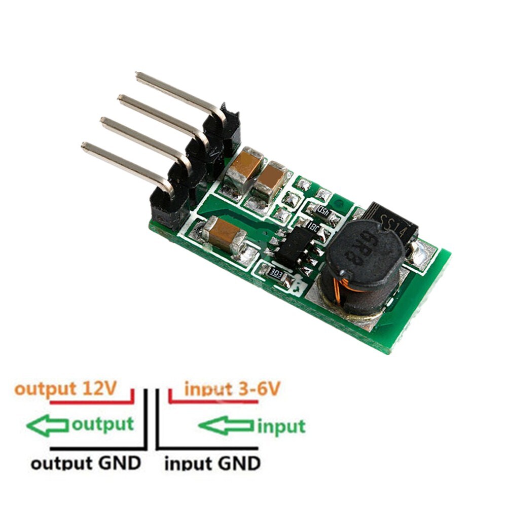 DC 3.3V 3.7V 5V 6V to 12V Step-up Power Supply Boost Voltage Regulator Converter