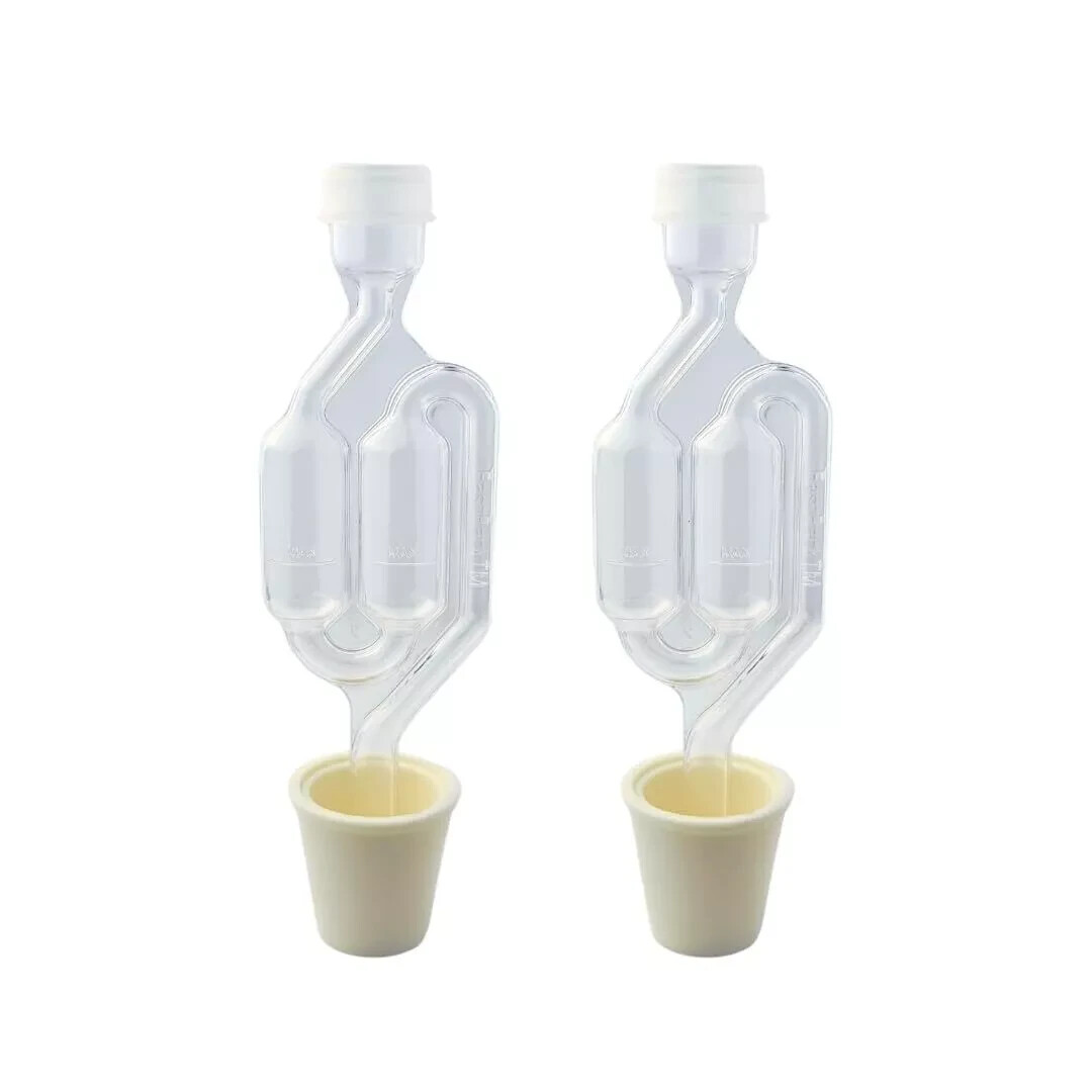 Twin Bubble Airlock Carboy Bung Pack for Home Wine Making Supplies Universal