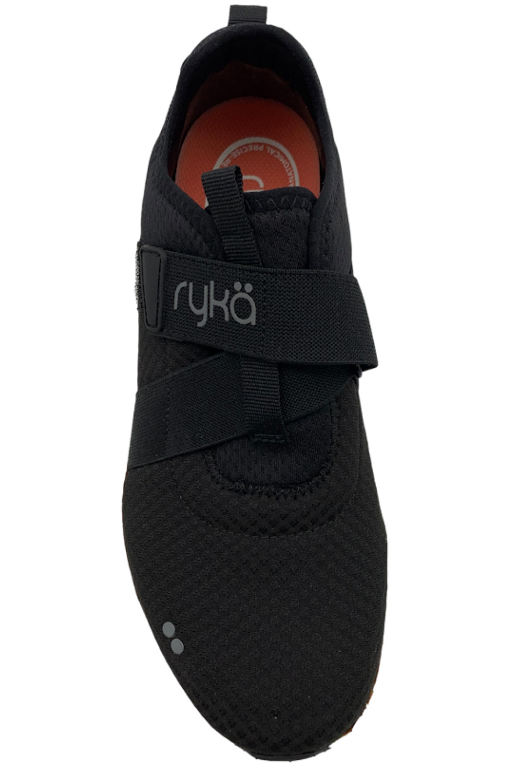 Ryka Mesh Adjustable Strap Casual Sneakers Fame Black