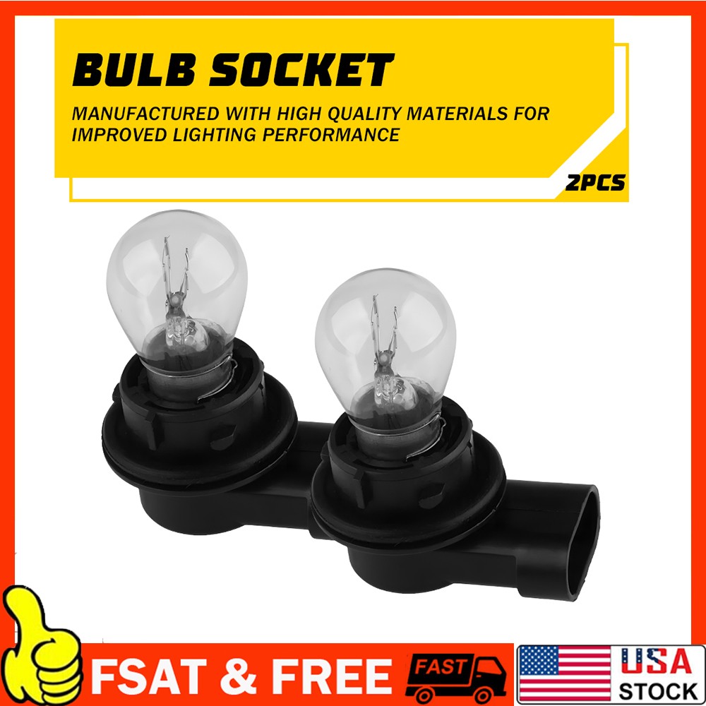 2x Front DRL Daytime Running Light Bulb Socket 3-Pin Fit for Jeep Renegade New A