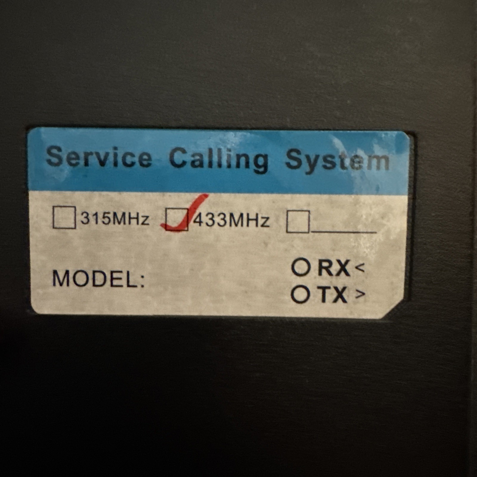Service Calling System PAD UNIT ONLY NOTHING ELSE
