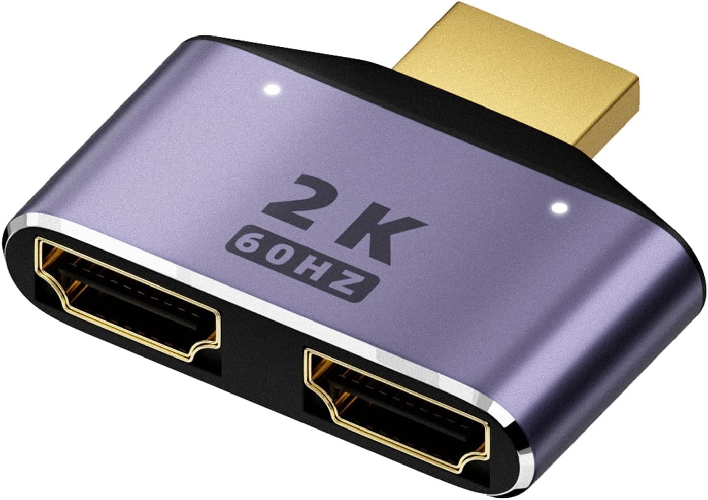 1Pc Purple HDMI-Compatible Splitter 1 in 2 Out -2K HDMI-Compatible Splitter 1...