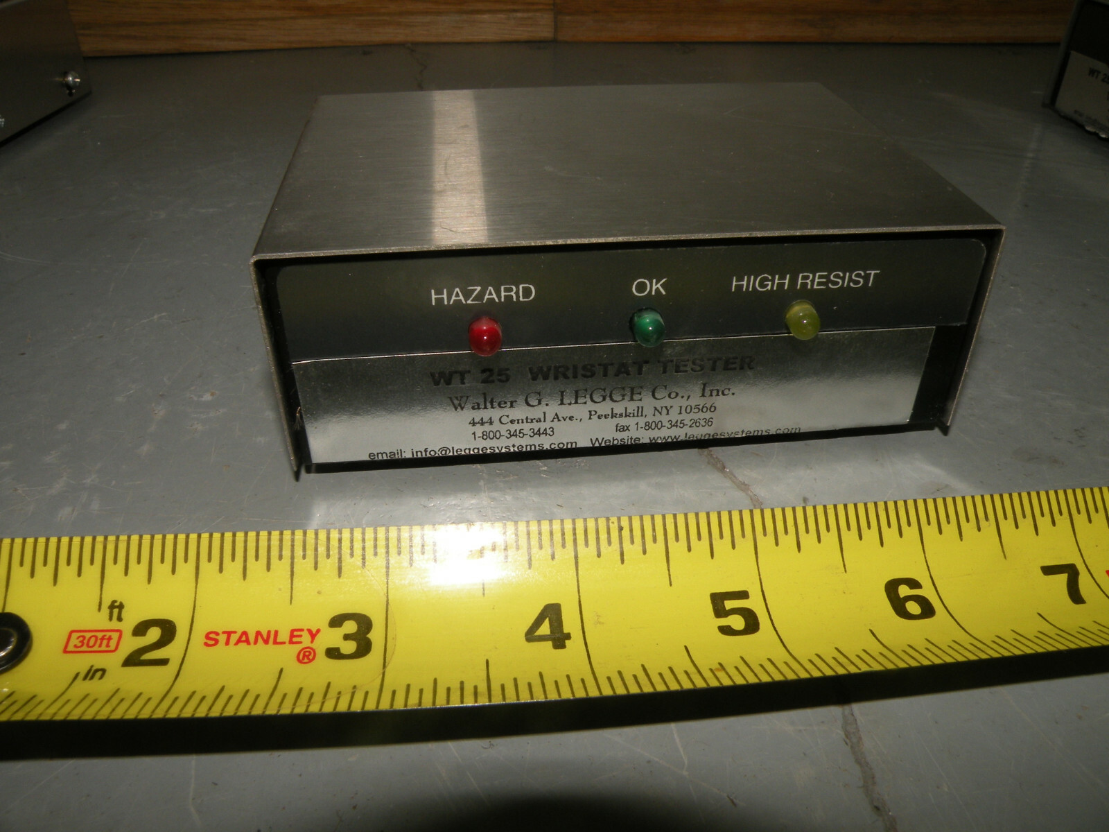 Walter Legge Wristat Tester WT 25 DOD 4145.26M Static Control Wrist Strap Tester