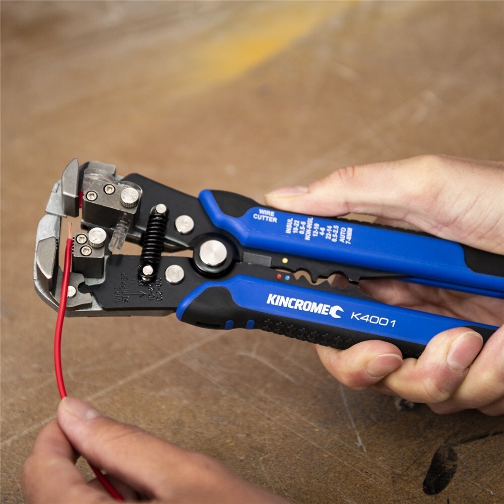 KINCROME Automatic Electrical Wire Stripper Crimper Cutter 200mm (8") PRO K4001
