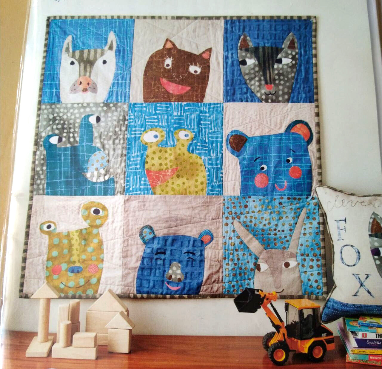 Such Designs By Carrie Bloomston Quilt and Pillow Pattern Applique Fun Creatures