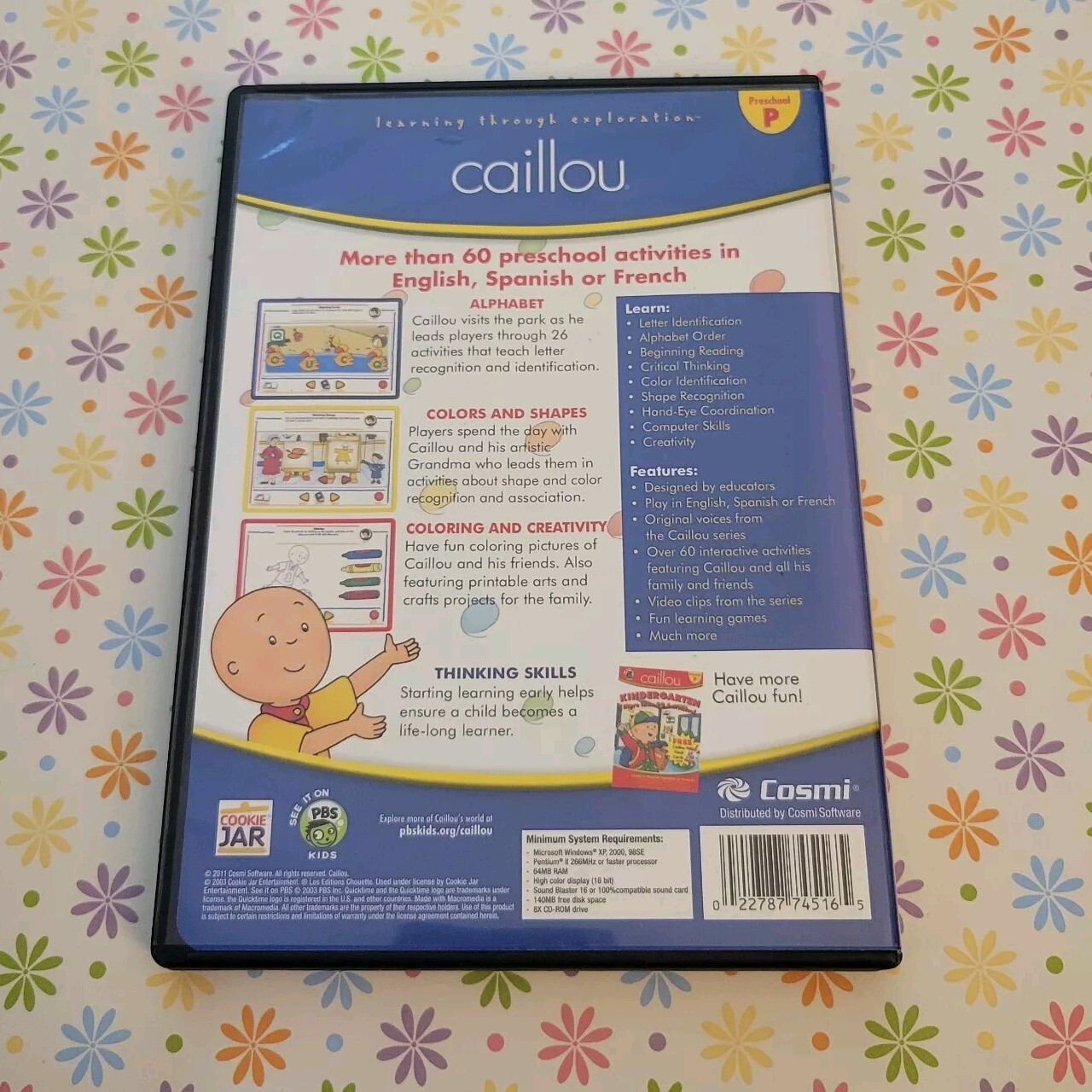 Caillou Preschool 60+ Activities PC CD-ROM 2011