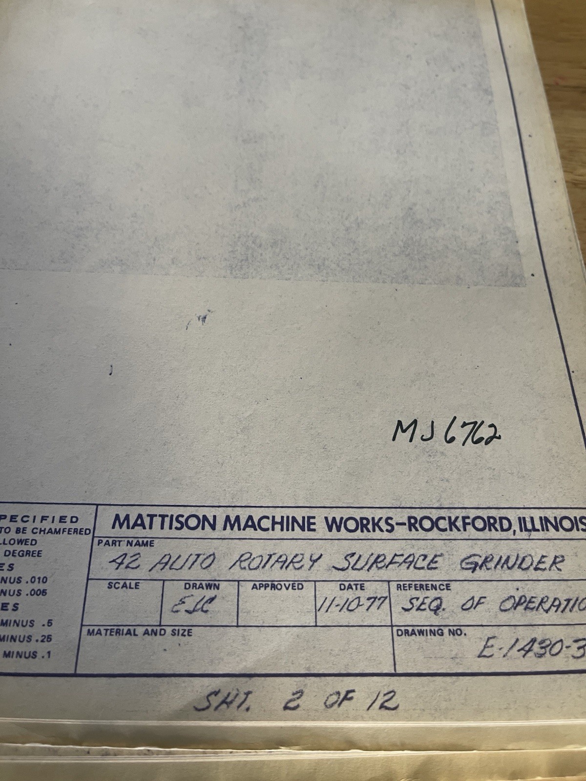 Mattison 42" Rotary Schematics-6 drawings