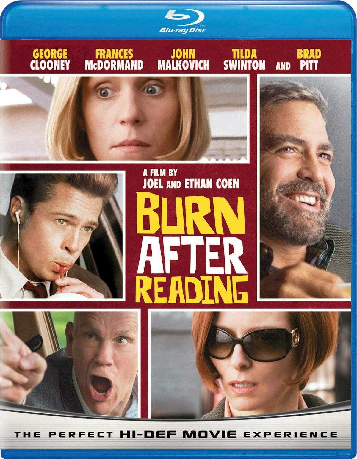 Burn After Reading Blu-ray George Clooney NEW