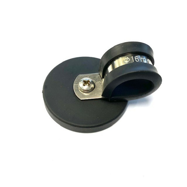10X Strong Rubber Coated Neodymium Pot Magnet 43mm with RUBBER P Clamp Magnet
