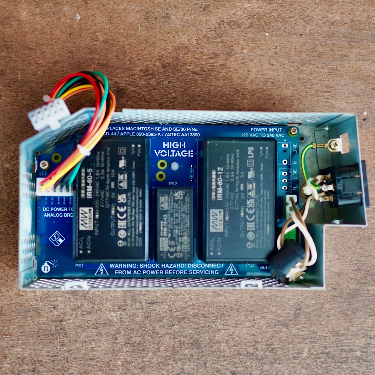 New Macintosh Mac SE/30 & SE Power Supply PSU Apple, Sony, ASTEC ~ NO SOLDERING!