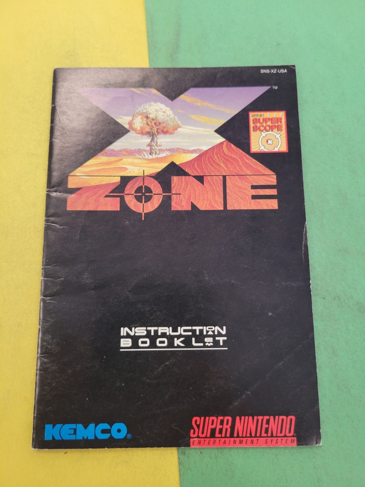 X-Zone Original Authentic SNES Super Nintendo Manual Only *